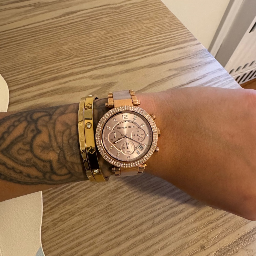 Michael Kors Rose Gold Chronograph Watch